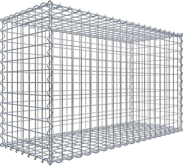 Gabiona Spiralgabione aus Stahl in Silbergrau, B/T/H: 100 x 40 x 60 cm, Maschenweite 5 x 5 cm - Bild 1
