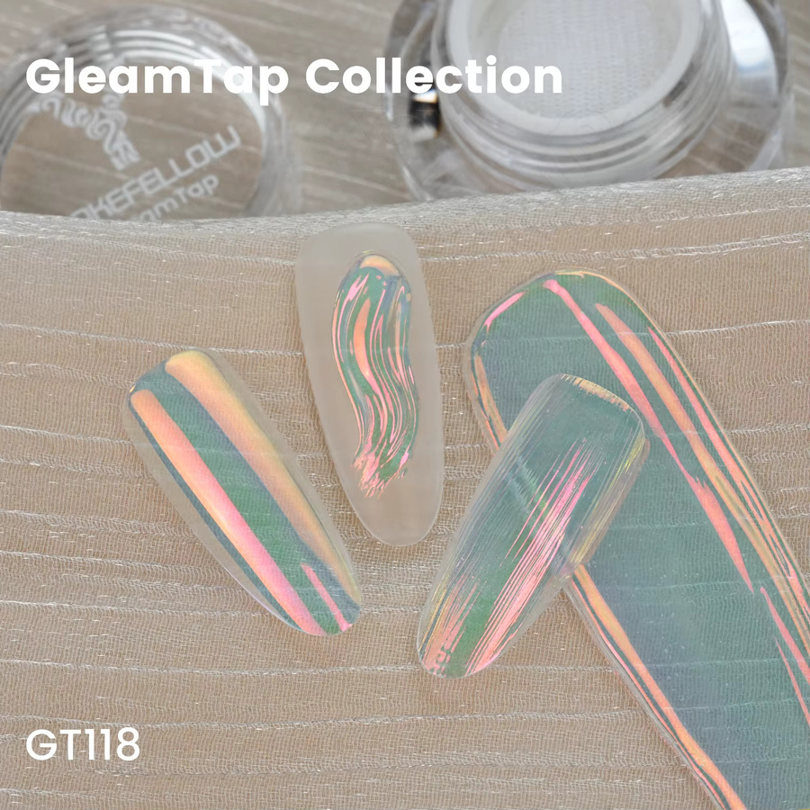 YOKEFELLOW GleamTap Cushion Aurora Chrom-Nagelpuder, Blush Tide - Bild 3