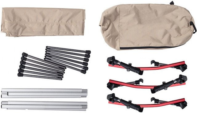 Faltbares Campingbett von TOMTOP JMS in Beige für Erwachsene zum Wandern und Outdoor-Einsatz - Bild 1