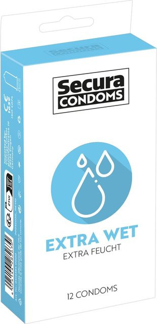 Secura Condoms Extra Wet, Unisex - Bild 1