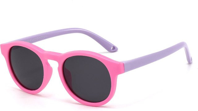 Techsuit 8308-C42 Baby-Sonnenbrille, rund, Vollrand, pink-purple, Kunststoff - Bild 1