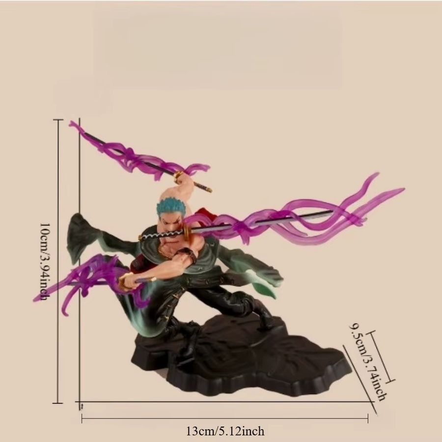 Bandai One Piece Serie Solon Three Knife Flow Doppelköpfige Schnitzerei Tischdekorationsfigur - Bild 2
