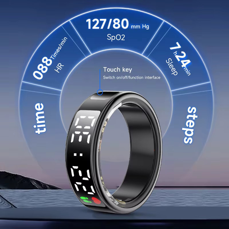 KHWPS Smart Ring, Edelstahl, wasserdicht, Unisex - Bild 4
