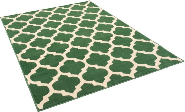 Pergamon Teppich Modern Trendline Fliesenoptik Grün Breite: 120 cm, Länge: 170 cm - Bild 1