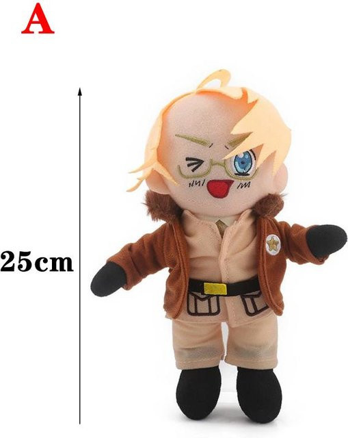 Yiran toy Hetalia Achsen Anime Kräfte Charakter, Plüschtier, 25cm, ab 14 Jahren - Bild 1