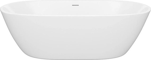 Freistehende Badewanne Sarofa von Vente-unique in Weiß, Länge: 180 cm - Bild 1
