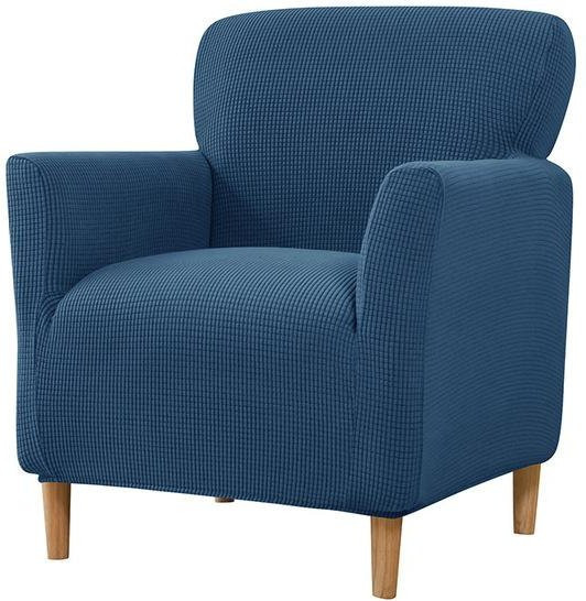Yiran Furniture Stretch-Sesselbezug aus Maiskernstoff in Königsblau, waschbarer Einzelsitzbezug für Armchairs - Bild 1