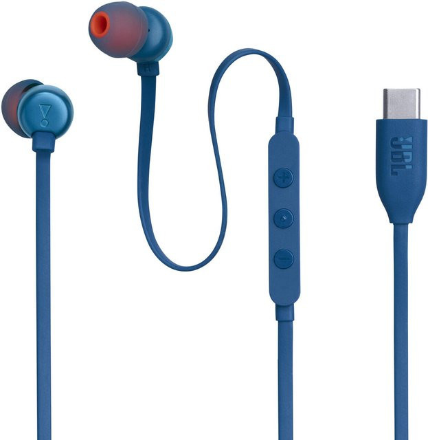 JBL Tune 310C In-Ear Kopfhörer mit USB-C Anschluss in Blau - Bild 1