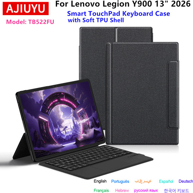 Lenovo Legion Y900 TouchPad-Tastatur und Hülle in Schwarz für 13 Zoll Tablet-PC TB522FU - Bild 1