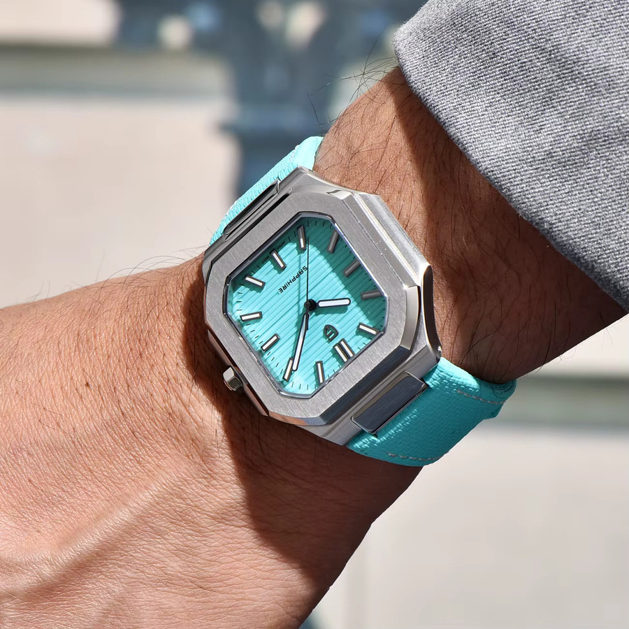 PAGANI DESIGN Armbanduhr, Quarz, Edelstahl, Leder, Saphirglas, Herren - Bild 2