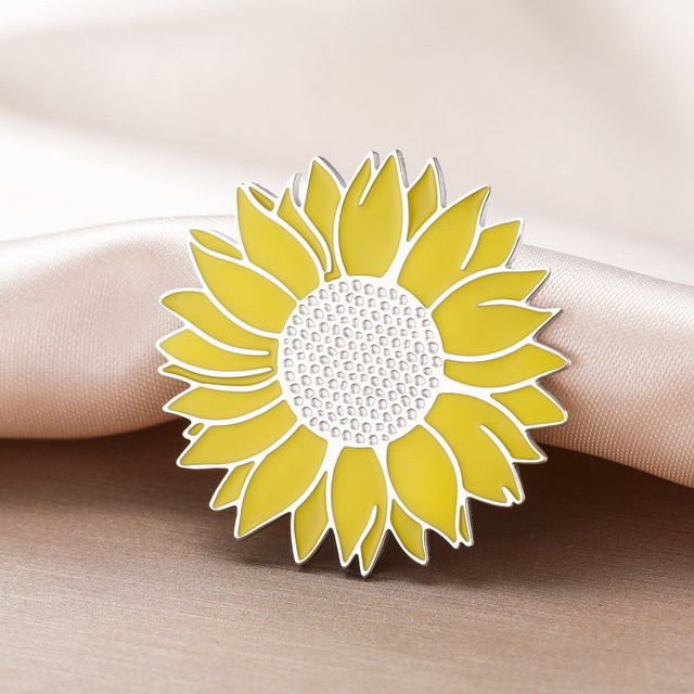 Cazador Anstecknadeln Sonnenblume, Edelstahl, Damen - Bild 1