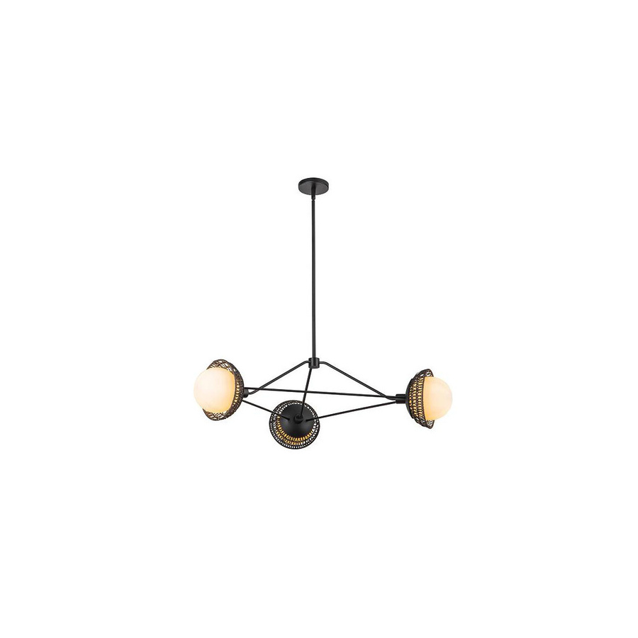 Alora Mood Perth Kronleuchter Schwarz aus Metall und Glas in modernem Design - Bild 1