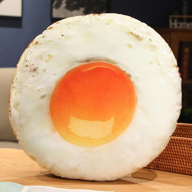 Yiran toy Spiegelei Kissen, Plüschtier, 40cm - Bild 1