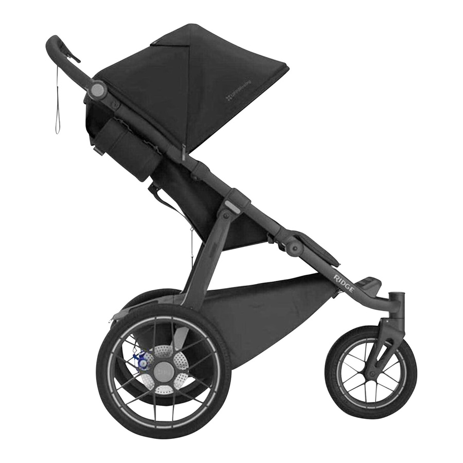 UPPAbaby Kinderwagen Ridge V2 Offroad Jogger Sportwagen in Schwarz mit Federung und Aluminiumgestell - Bild 2