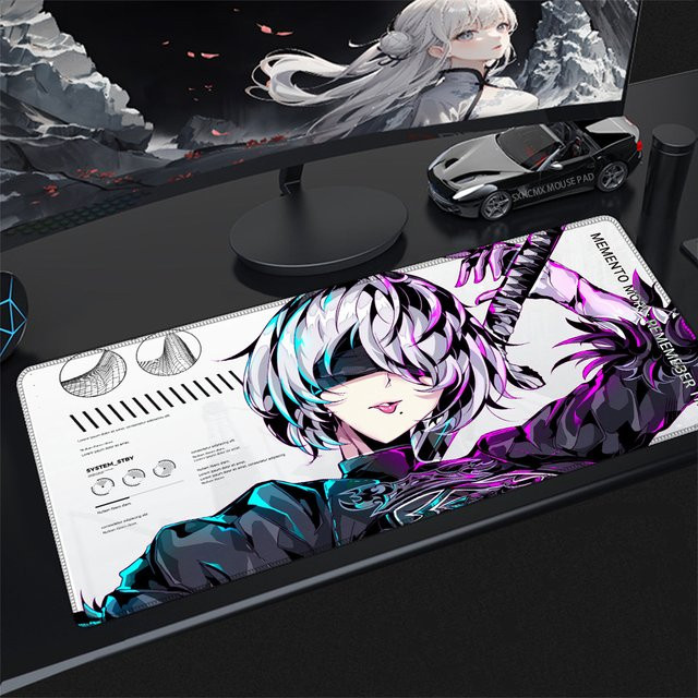 Bandai Anime Mauspad Nier Automata 2B Kawaii Sexy Girl Multicolour Gaming-Schreibtischpad für PC-Gamer - Bild 1