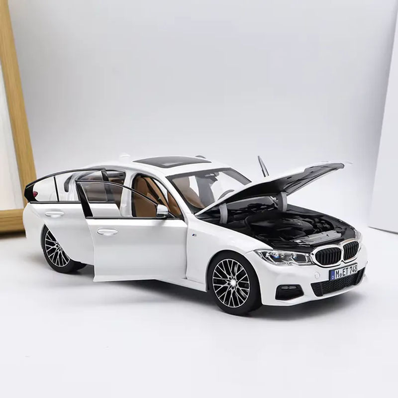 MINI AUTO BMW 3er Serie G20 330i Modellauto aus Metall in Weiß für Sammler und Erwachsene - Bild 4