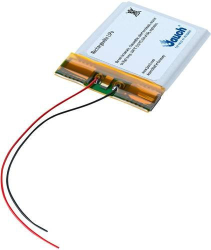 Jauch Spezial-Akku LiPo Prismatisch 3,7V 380 mAh LP402535JU Silber - Bild 1