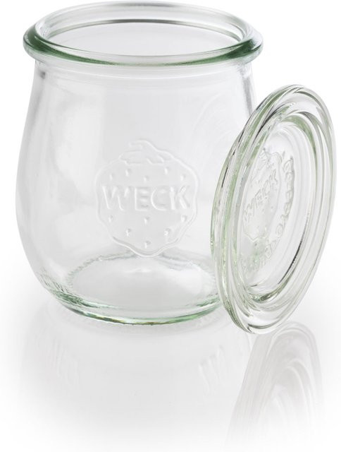 APS Weck-Glas mit Deckel, 12er Set, transparent, Durchmesser: 7 cm, Höhe: 8 cm, 220 ml - Bild 1