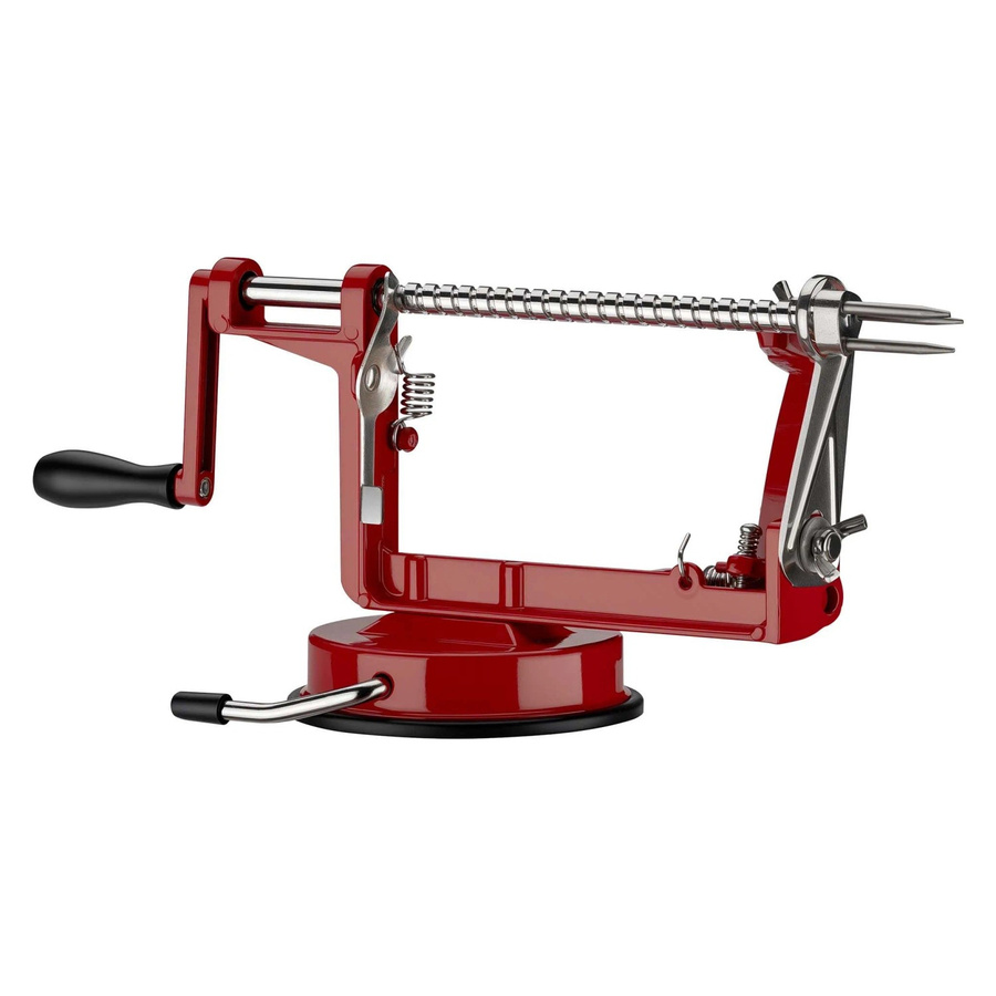 Wiltec 3in1 Apfelschneider und Apfelschälmaschine in Rot-matt - Bild 2