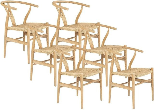 Vente-unique Stuhl Pogiana aus Teakholz in Beige mit einer Höhe von 53 cm - Bild 1