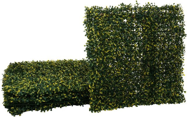 MCW Wandfliese L78 Sichtschutzhecke Buchs in Grün-Gelb, 4 Stück, B/H: 50 x 50 cm - Bild 2