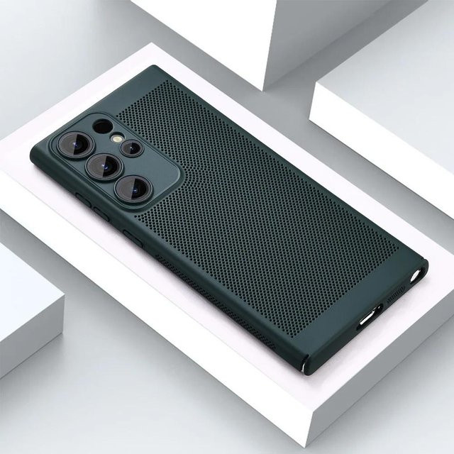 Kühlende und wärmeableitende Handyhülle für Samsung Galaxy S26 S25 S24 S23 S22 S21 S20 FE Note 20 Ultra Plus A54 A34 A24 A73 A53 in Grün - Bild 1