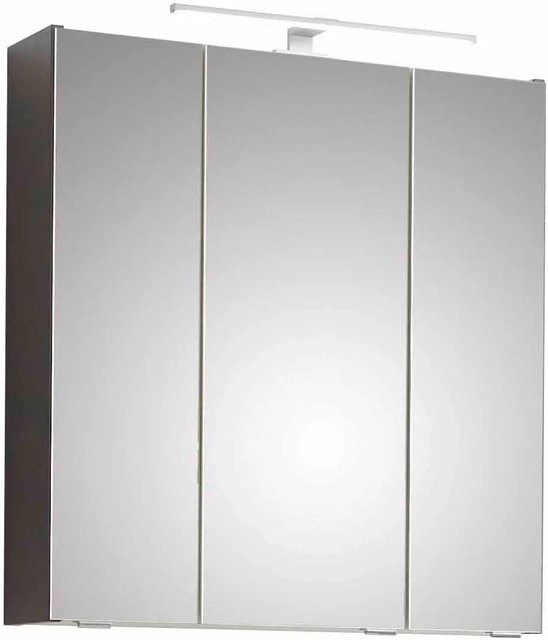 Pelipal Spiegelschrank Quickset 357 in Quarzgrau Matt mit Soft-Close-Türen und Wandmontage, Breite: 65 cm - Bild 1
