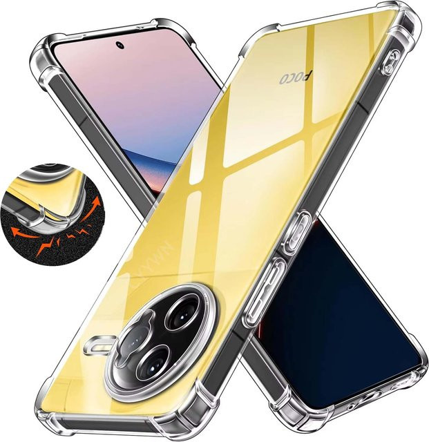 Stoßfeste TPU Schutzhülle für Xiaomi Poco F7 Ultra, F7 Pro 5G, X7 und X7 Pro in Transparent - Bild 1