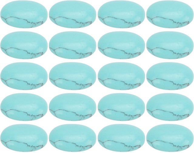 Neoglint Türkis Cabochons, oval, 18x13mm, Unisex - Bild 1