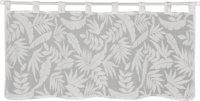 Neusser Collection Schlaufenpanneau Calista Blumendesign Weiß B: 45 cm, H: 120 cm - Bild 1