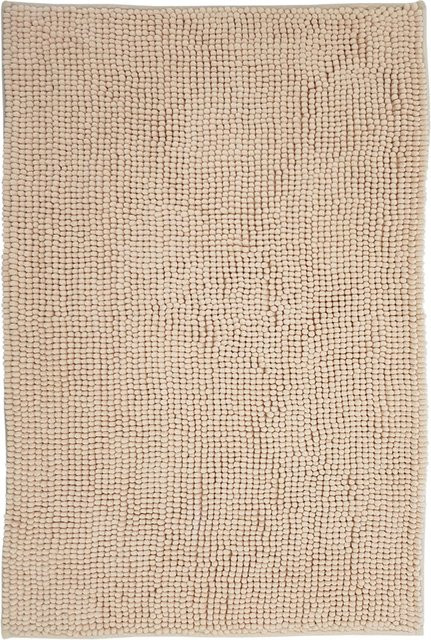 NYVI Badematte NYVISpa aus Chenille, rechteckig, Beige, B/T: 60 x 90 cm, rutschfest und saugfähig - Bild 1
