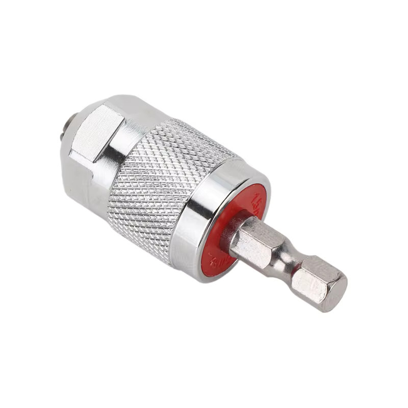 Schnellwechsel-Sechskantfutter-Adapter in Silber: 1/4 Zoll Sechskant auf 3-Backen-Bohrfutter-Konverter für Schraubendreher und Schleifwerkzeug-Bits - Bild 4
