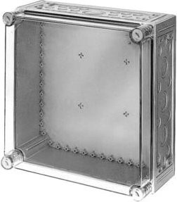 Eaton Einzelgehäuse mit metrischen Vorprägungen CI44E-125, Wandmontage, Grau/Transparent/Silber - Bild 1