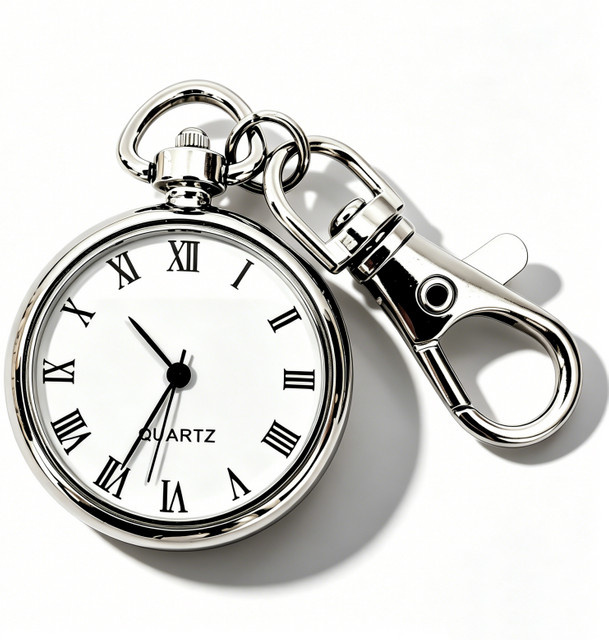 Wecin Taschenuhr, Quarz, Digitaluhr, Silber, Unisex - Bild 1