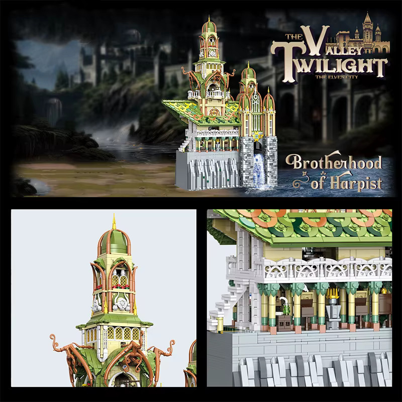 FLF Herr der Ringe Stadt-Bausteine, Modulare Konstruktion, Palastmodelle - Bild 2