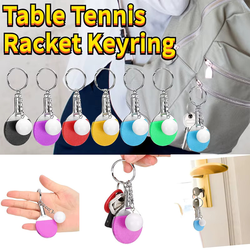 Ping Pong Schlüsselanhänger, Tischtennisschläger, 12 Stück - Bild 3