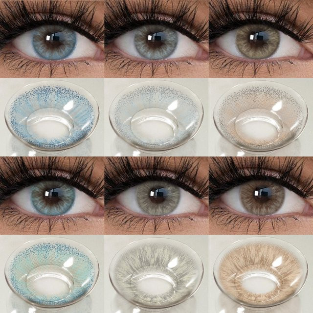 EYESHARE Farbige Kontaktlinsen, Braun, Grau, Blau, Grün - Bild 1