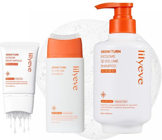 lilyeve Growturn Shampoo und Bürsten-Ampulle mit Peptide und Exosomen - Bild 1