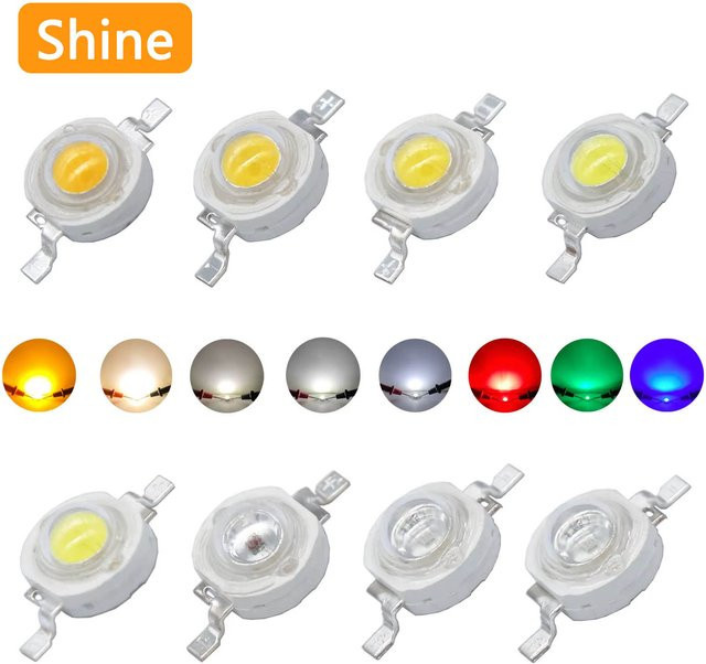 DT&ZM LED-Chip-Lampe mit SMD-COB-Dioden für Spotlight und Downlight in den Farben Weiß, Rot, Grün, Blau und Gelb - Bild 1