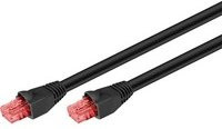goobay CAT.6 Outdoor-Patchkabel U/UTP Ethernet/LAN Schwarz, Länge: 75,0 m - Bild 1