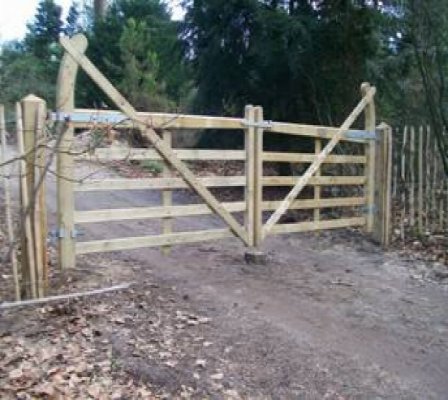 Weidetor Gartentor komplett B: 110 cm, H: 270 cm - Bild 1