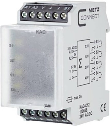 Metz Connect Digital-Analog-Wandler 110656 in Weiß, 24 V/AC oder 24 V/DC (max) - Bild 1
