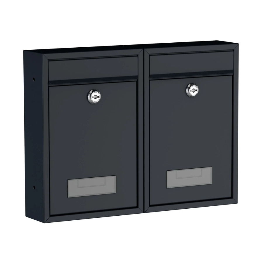 BASI Briefkasten Set Basi BK 100M in Matt Anthrazit - Bild 2