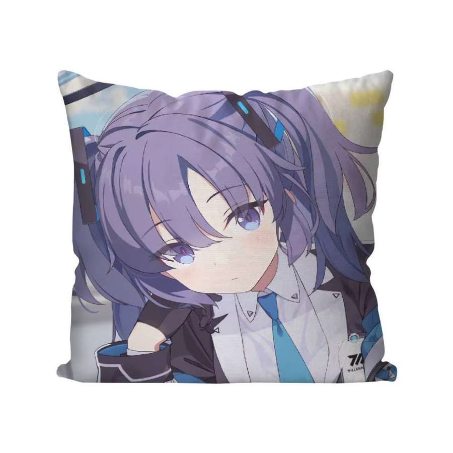 Yuuka Blue Archive Anime Kissenbezug, quadratischer Kissenbezug in Multicolour, B/B/H: 40 x 40 x 40 cm - Bild 5