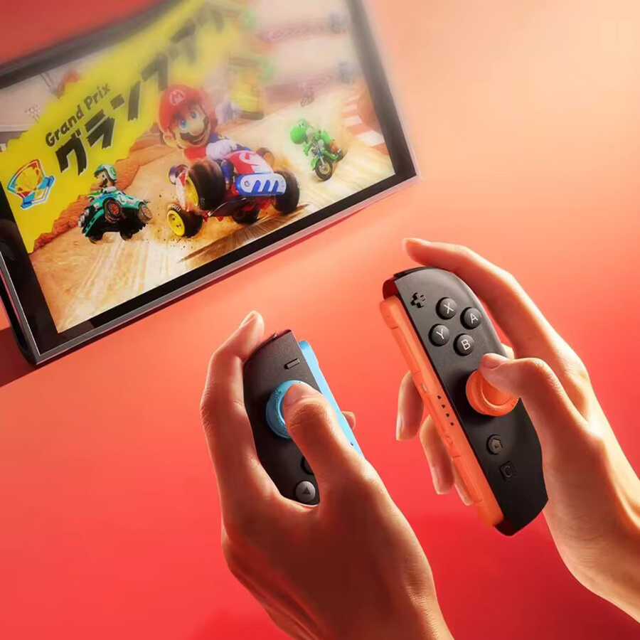 Nintendo 6-in-1 Silikon Daumensticks und Griffkappen für Switch 2 Joy Con und Pro Controller, Multicolor - Bild 4