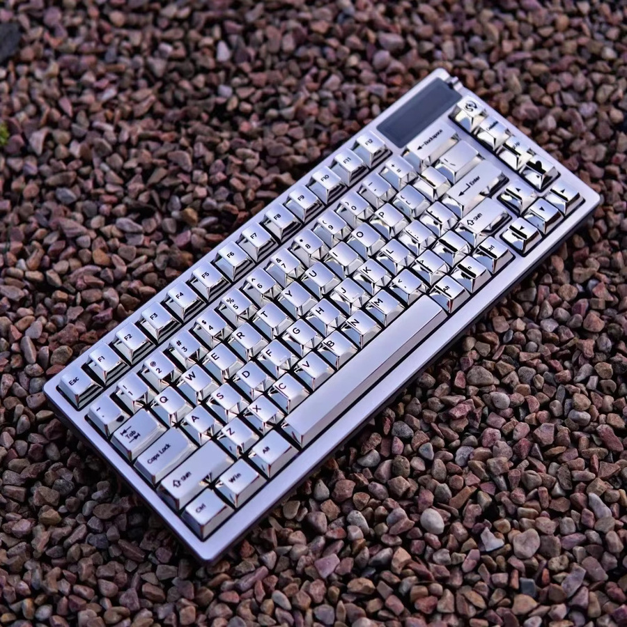 ECHOME Metall-Tastenkappen-Set aus Aluminium mit 104 Tasten in Silver für mechanische Tastaturen (80 % und 100 %) - Bild 3