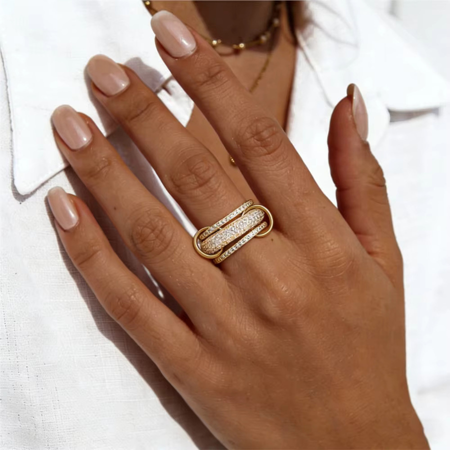 Spinelli Ring-Stapelset, Goldfarben, Zirkonia, Damen - Bild 3