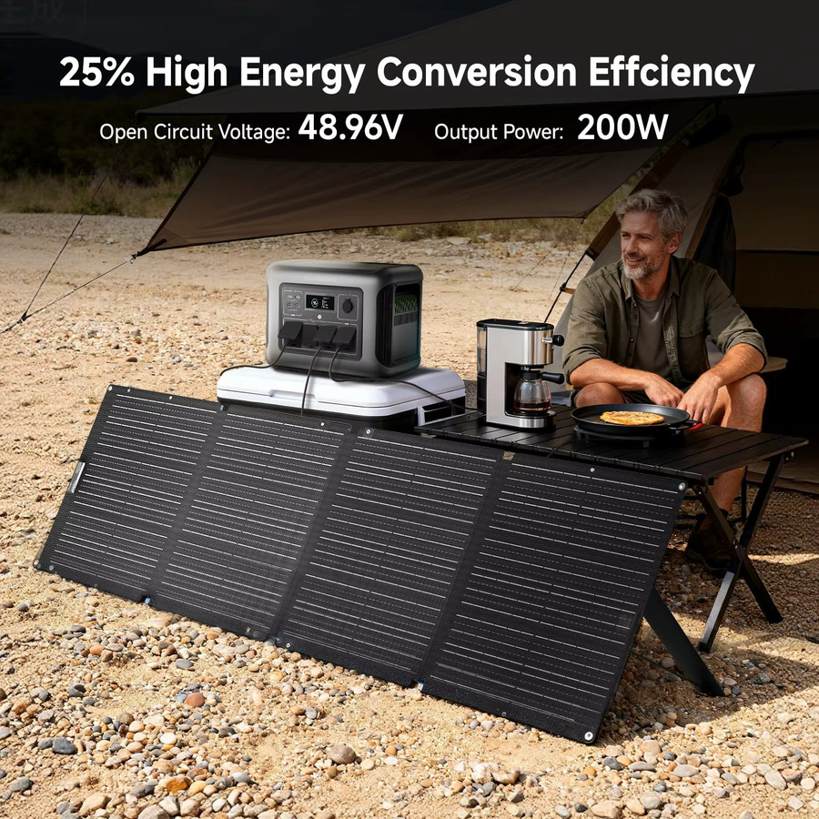 ALLPOWERS Faltbares Solarpanel Mobiles Solarladegerät in Schwarz - Bild 5