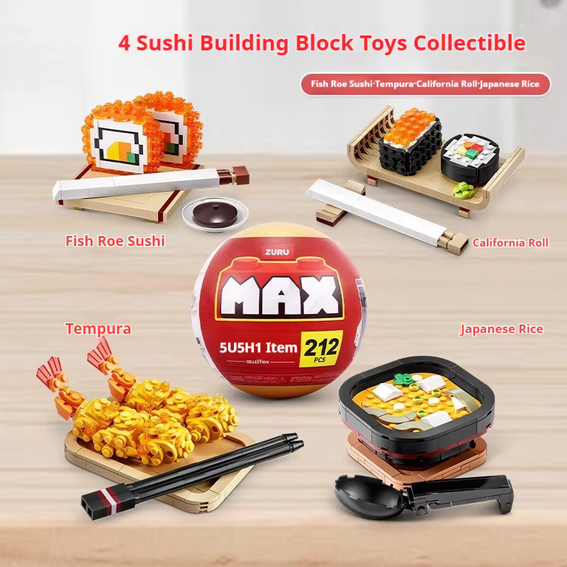 Zuru Max Sushi Bausteine, Überraschungsball, Lebensmittel-Puzzle-Spielzeug - Bild 2
