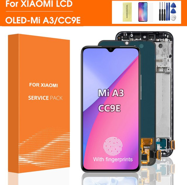 Xiaomi Mi A3 Super AMOLED LCD Display Ersatz mit Digitizer und Touch Sensor in Schwarz - Bild 1